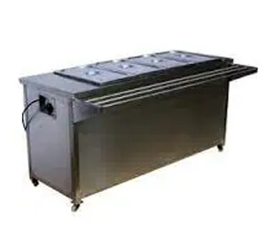 4 Pot Bain Marie With Tray Rail